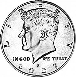 50 cents 2007 Large Obverse coin