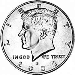 50 cents 2008 Large Obverse coin