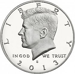 50 cents 2013 Large Obverse coin