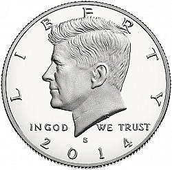 50 cents 2014 Large Obverse coin