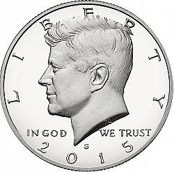 50 cents 2015 Large Obverse coin