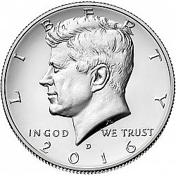 50 cents 2016 Large Obverse coin