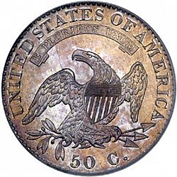 50 cents 1822 Large Reverse coin