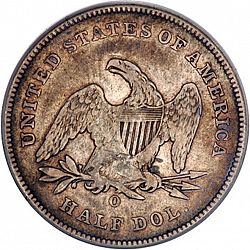 50 cents 1842 Large Reverse coin