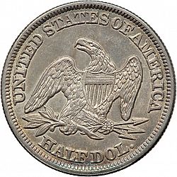 50 cents 1847 Large Reverse coin