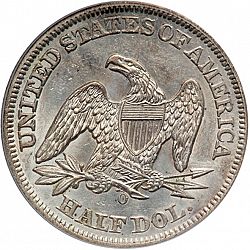 50 cents 1859 Large Reverse coin