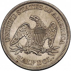50 cents 1864 Large Reverse coin