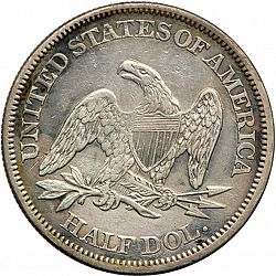 50 cents 1865 Large Reverse coin