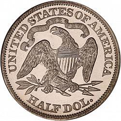 50 cents 1868 Large Reverse coin