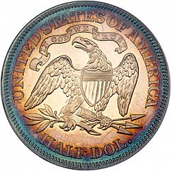 50 cents 1870 Large Reverse coin