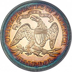 50 cents 1870 Large Reverse coin