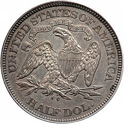 50 cents 1870 Large Reverse coin