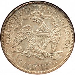 50 cents 1873 Large Reverse coin