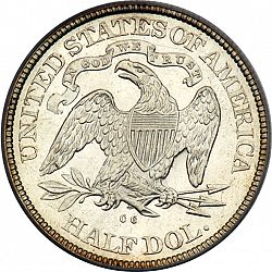 50 cents 1877 Large Reverse coin