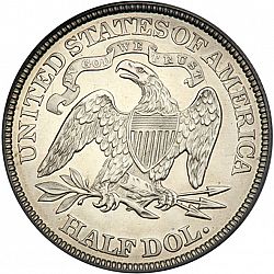 50 cents 1881 Large Reverse coin