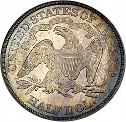 50 cents 1889 Large Reverse coin