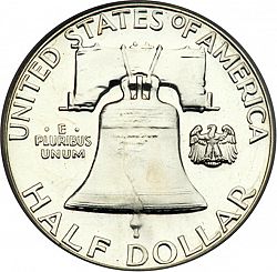 50 cents 1959 Large Reverse coin