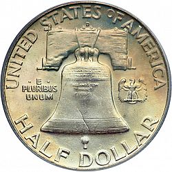 50 cents 1961 Large Reverse coin