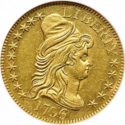 5 dollar 1796 Large Obverse coin