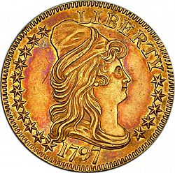 5 dollar 1797 Large Obverse coin