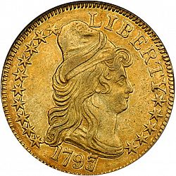 5 dollar 1797 Large Obverse coin