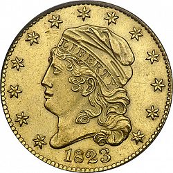 5 dollar 1823 Large Obverse coin