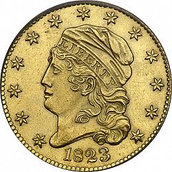 5 dollar 1823 Large Obverse coin