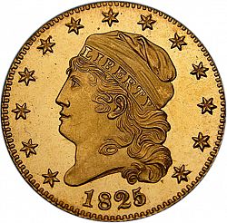 5 dollar 1825 Large Obverse coin