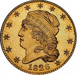 5 dollar 1826 Large Obverse coin