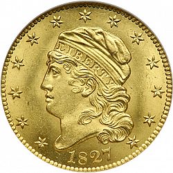 5 dollar 1827 Large Obverse coin