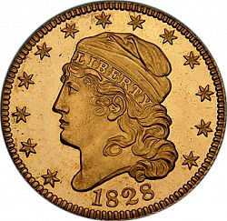 5 dollar 1828 Large Obverse coin