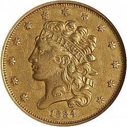 5 dollar 1834 Large Obverse coin