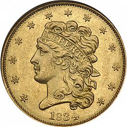 5 dollar 1834 Large Obverse coin
