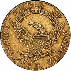 5 dollar 1807 Large Reverse coin