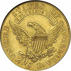 5 dollar 1809 Large Reverse coin