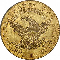 5 dollar 1813 Large Reverse coin