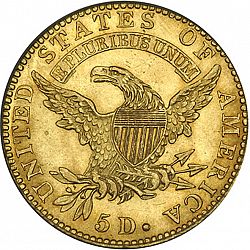 5 dollar 1824 Large Reverse coin