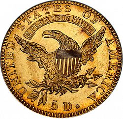 5 dollar 1826 Large Reverse coin