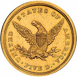 5 dollar 1839 Large Reverse coin