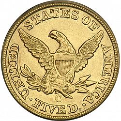5 dollar 1846 Large Reverse coin