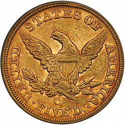 5 dollar 1853 Large Reverse coin