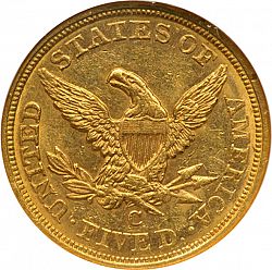 5 dollar 1855 Large Reverse coin