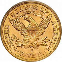 5 dollar 1879 Large Reverse coin