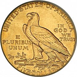 5 dollar 1911 Large Reverse coin