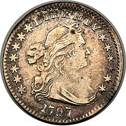 nickel 1797 Large Obverse coin