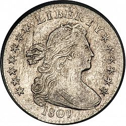 nickel 1801 Large Obverse coin