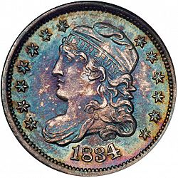 nickel 1834 Large Obverse coin