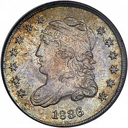 nickel 1836 Large Obverse coin