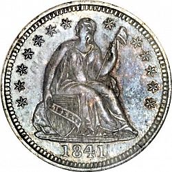 nickel 1841 Large Obverse coin