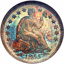 nickel 1855 Large Obverse coin